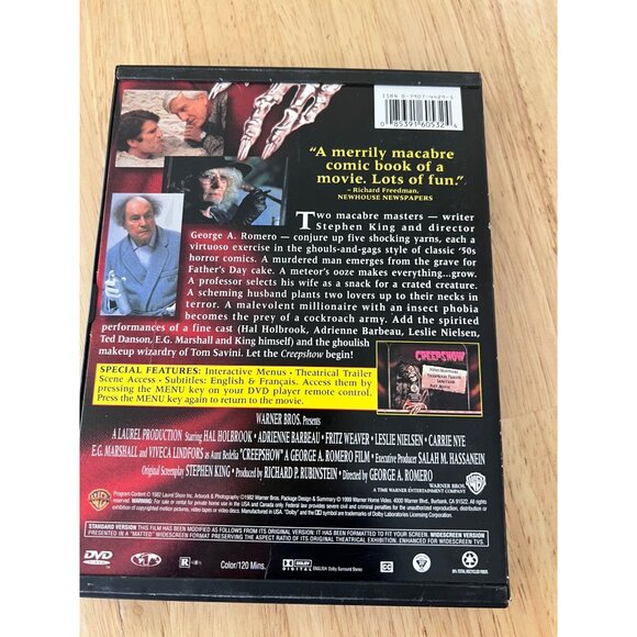 Creepshow 1982 DVD Horror Movie Anthology Hal Holbrook Pre-Owned - Picture 4 of 4